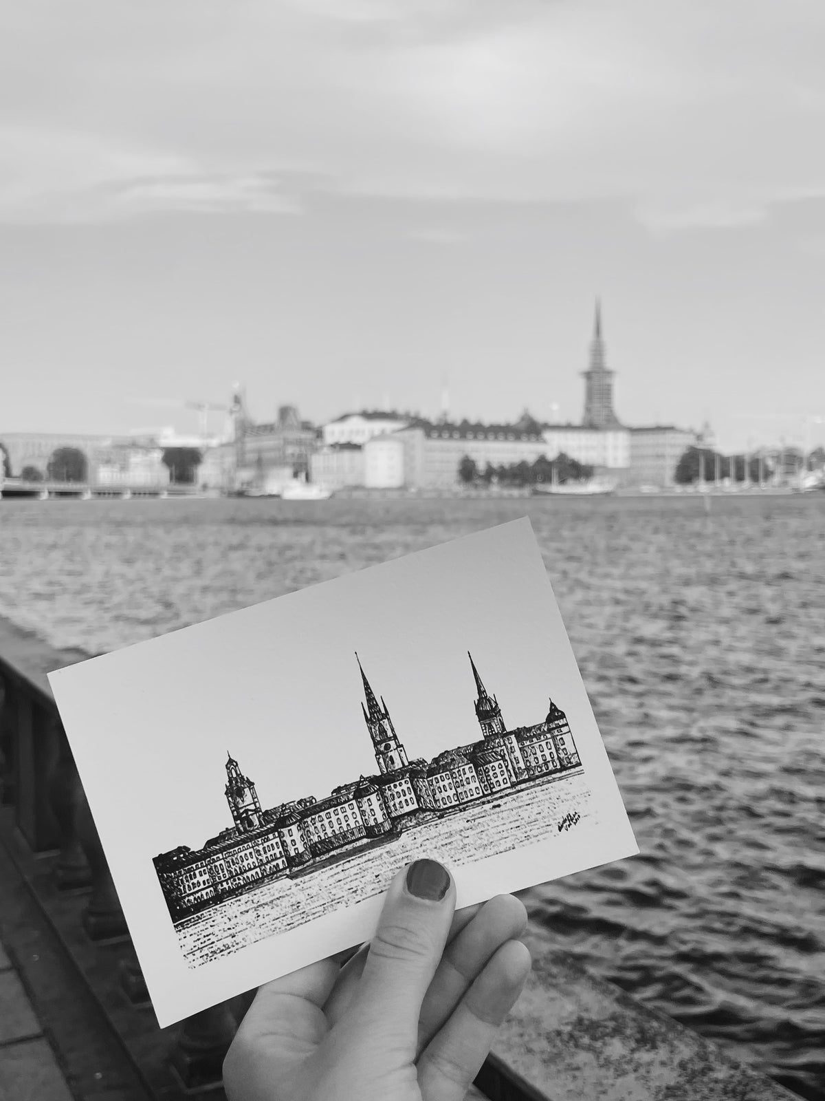 Riddarholmen sketch, Stockholm