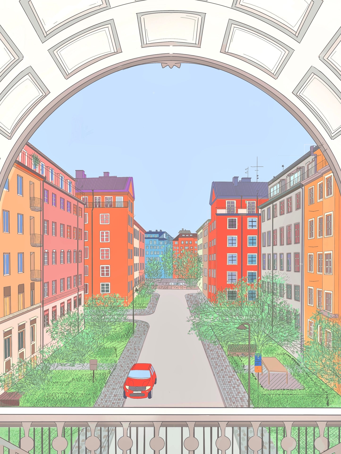 Atlas, Vasastan - a gate into the colors of Stockholm