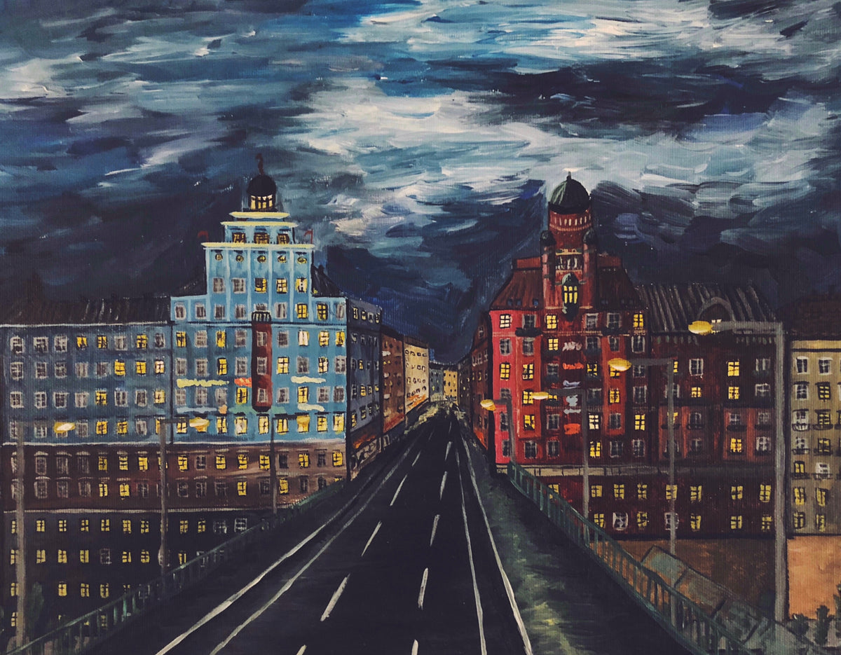 Sankt Eriksbron, acrylics
