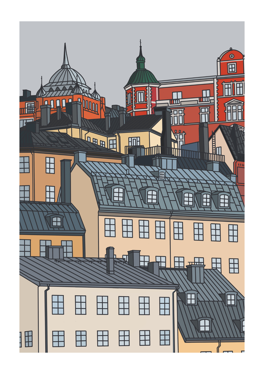 Cloudy Mariaberget, Stockholm