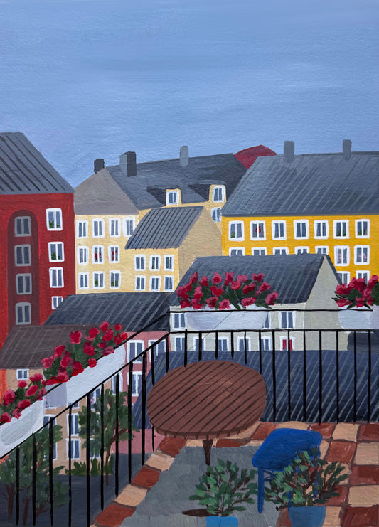Summer roofs of Stockholm